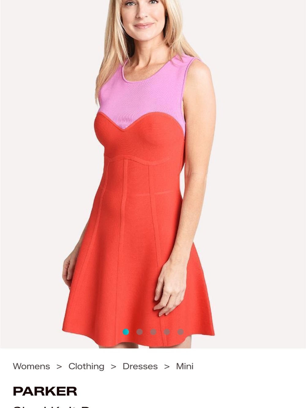 Parker Sheri Fit-and-Flare knit Dress